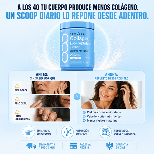 Colágeno Bio-Péptidos (hidrolizado) de Absorción Superior | 20 gr. + Proteína 18 gr.