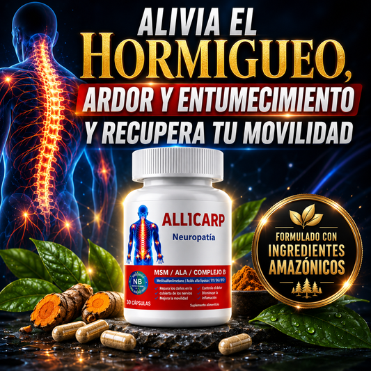 ALLICARP - Fórmula para nervios dañados, inflamados o mal nutridos