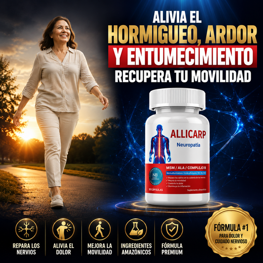 ALLICARP - Fórmula para nervios dañados, inflamados o mal nutridos